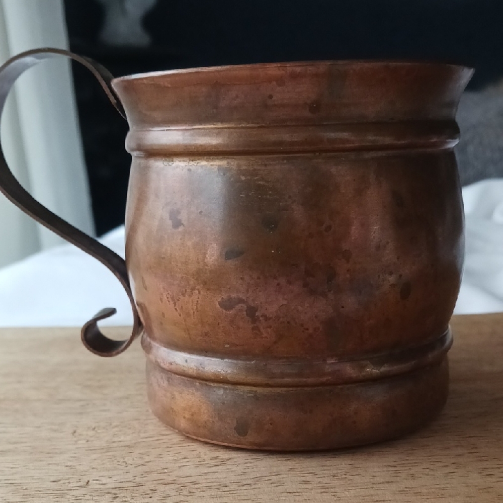 Copper Mug Vintage Gregorian Copper Made In U.S. Patinaed